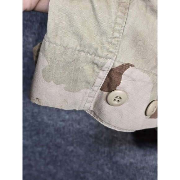 Vintage US Military Coat Mens Large Regular Desert Camouflage Camo Ripstop 90s - Picture 9 of 14